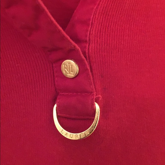 Ralph Lauren long sleeve shirt w/gold hardware, 3X - Picture 3 of 7
